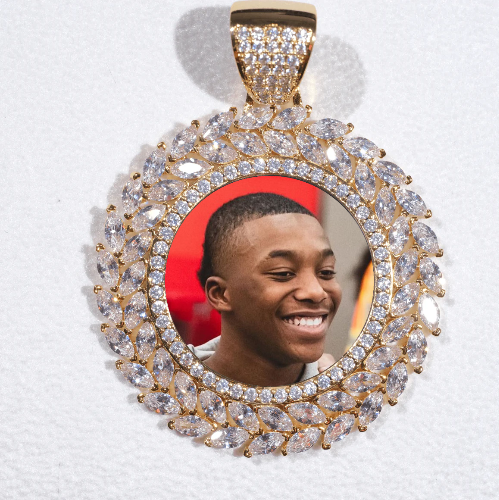 Large 3D Wheat Ear Custom Picture Pendant