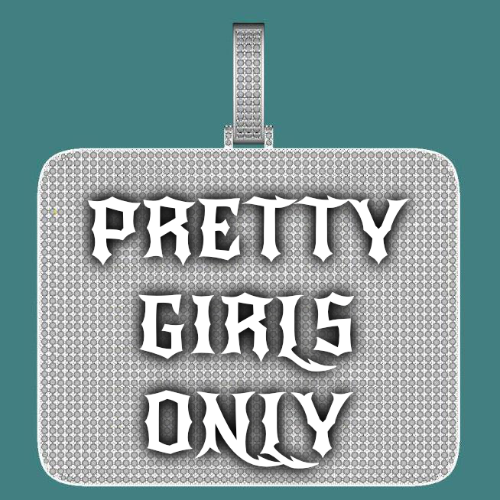 CUSTOM LETTER NECKLACE 3D BIG SQUARE