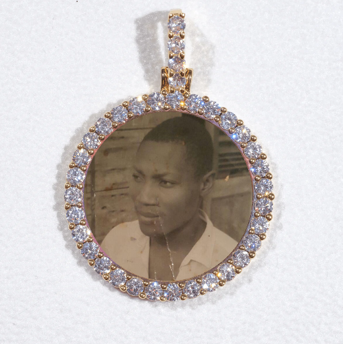 3D CIRCLE CUSTOM PICTURE PENDANT SMALL SIZE
