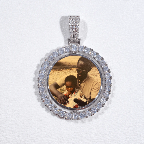 3D Spinning 2-Faced Custom Picture Pendant