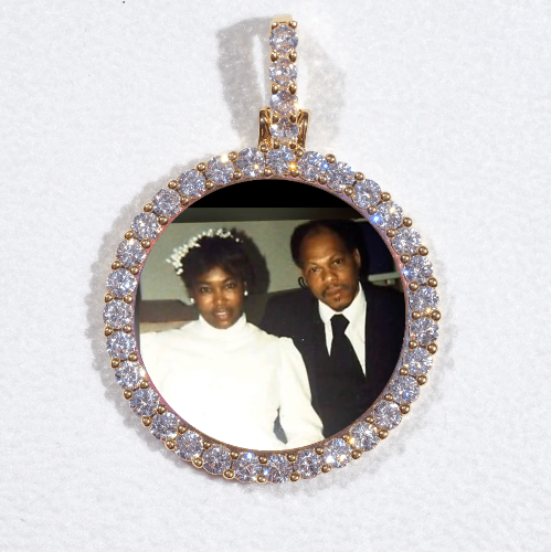 3D CIRCLE CUSTOM PICTURE PENDANT SMALL SIZE