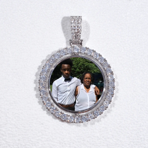 3D Spinning 2-Faced Custom Picture Pendant