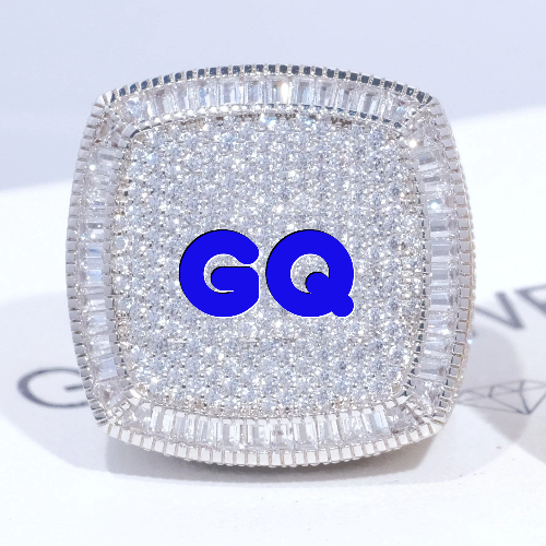 CUSTOM LETTER 3D ICED RING