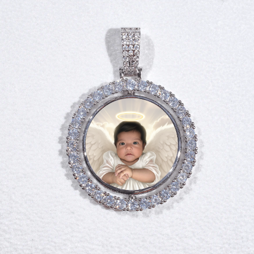 3D Spinning 2-Faced Custom Picture Pendant
