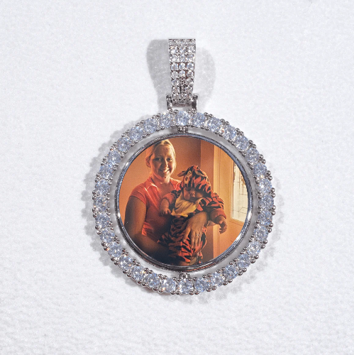 3D Spinning 2-Faced Custom Picture Pendant