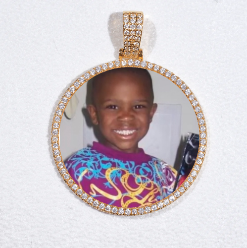 MEDIUM 3D CIRCLE CUSTOM PICTURE PENDANT