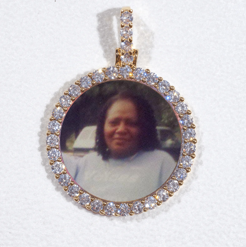 3D CIRCLE CUSTOM PICTURE PENDANT SMALL SIZE