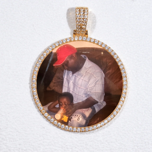 MEDIUM 3D CIRCLE CUSTOM PICTURE PENDANT