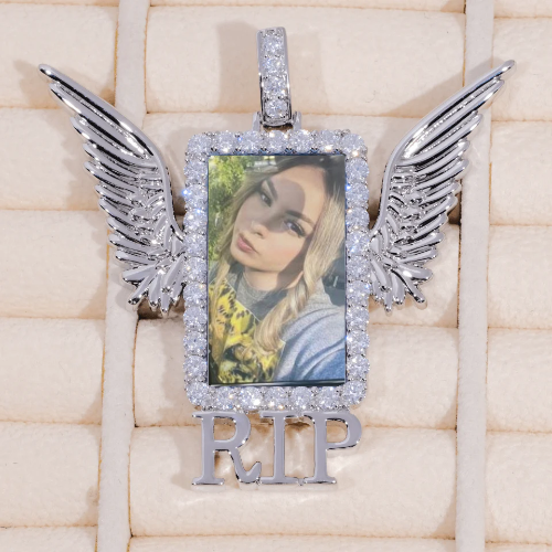 RIP WING 3D CUSTOM PICTURE PENDANT