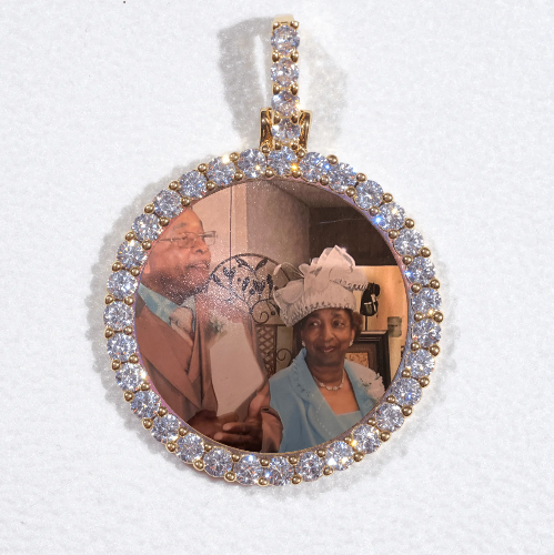 3D CIRCLE CUSTOM PICTURE PENDANT SMALL SIZE