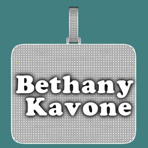 CUSTOM LETTER NECKLACE 3D BIG SQUARE