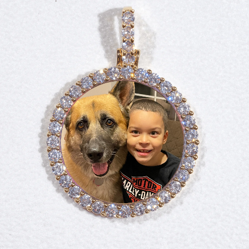 3D CIRCLE CUSTOM PICTURE PENDANT SMALL SIZE
