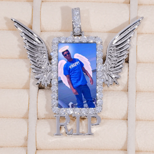 RIP WING 3D CUSTOM PICTURE PENDANT