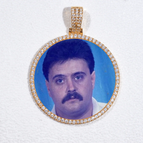 MEDIUM 3D CIRCLE CUSTOM PICTURE PENDANT