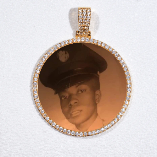 MEDIUM 3D CIRCLE CUSTOM PICTURE PENDANT
