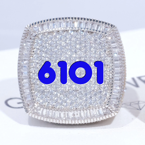 CUSTOM LETTER 3D ICED RING