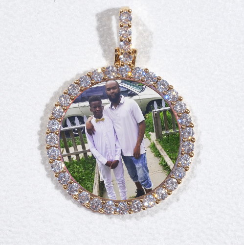 3D CIRCLE CUSTOM PICTURE PENDANT SMALL SIZE