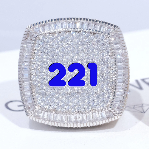CUSTOM LETTER 3D ICED RING