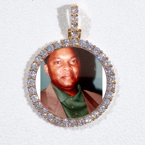 3D CIRCLE CUSTOM PICTURE PENDANT SMALL SIZE