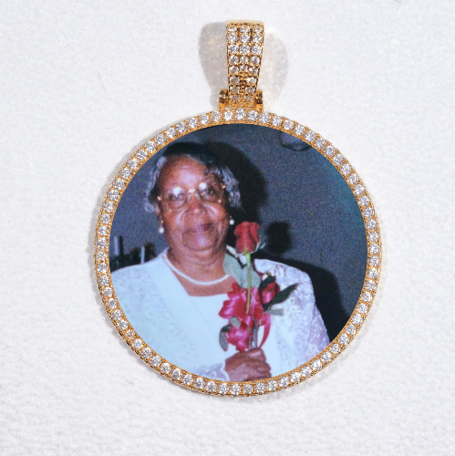 MEDIUM 3D CIRCLE CUSTOM PICTURE PENDANT