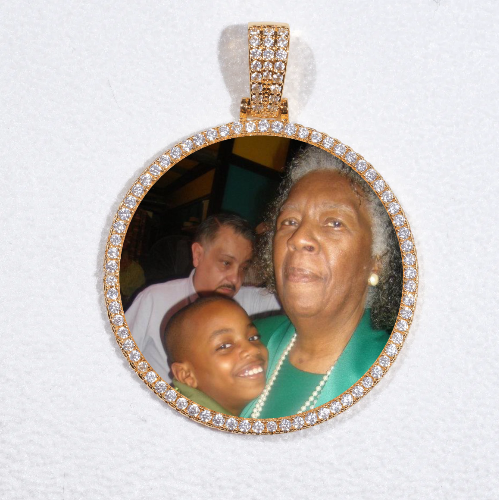MEDIUM 3D CIRCLE CUSTOM PICTURE PENDANT