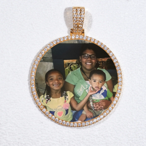 MEDIUM 3D CIRCLE CUSTOM PICTURE PENDANT