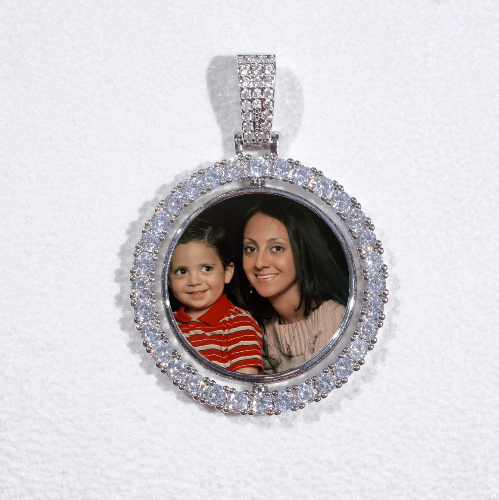 3D Spinning 2-Faced Custom Picture Pendant