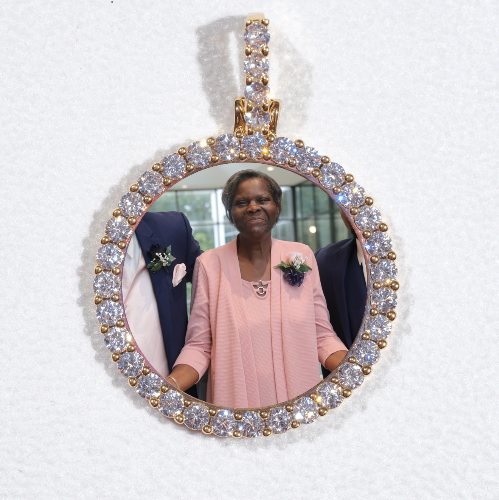 3D CIRCLE CUSTOM PICTURE PENDANT SMALL SIZE
