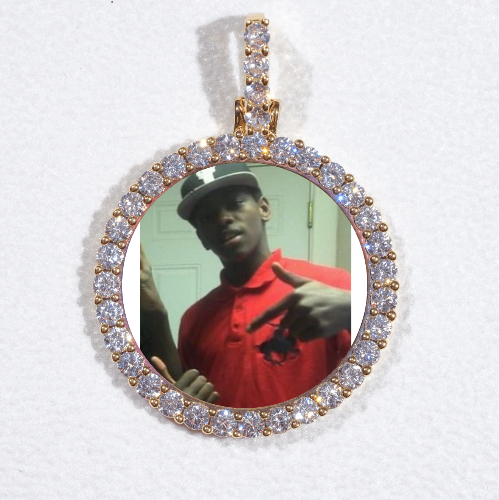 3D CIRCLE CUSTOM PICTURE PENDANT SMALL SIZE