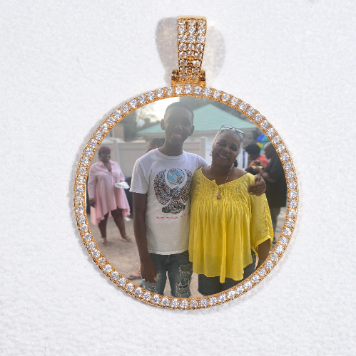 MEDIUM 3D CIRCLE CUSTOM PICTURE PENDANT