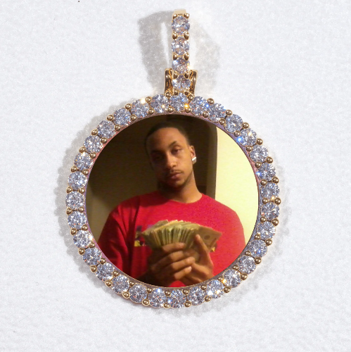 3D CIRCLE CUSTOM PICTURE PENDANT SMALL SIZE