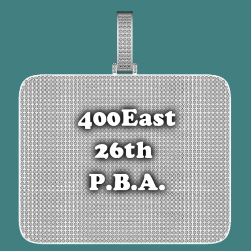 CUSTOM LETTER NECKLACE 3D BIG SQUARE