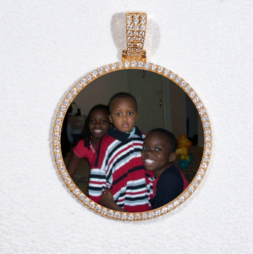 MEDIUM 3D CIRCLE CUSTOM PICTURE PENDANT