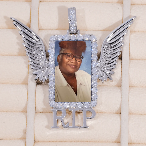 RIP WING 3D CUSTOM PICTURE PENDANT