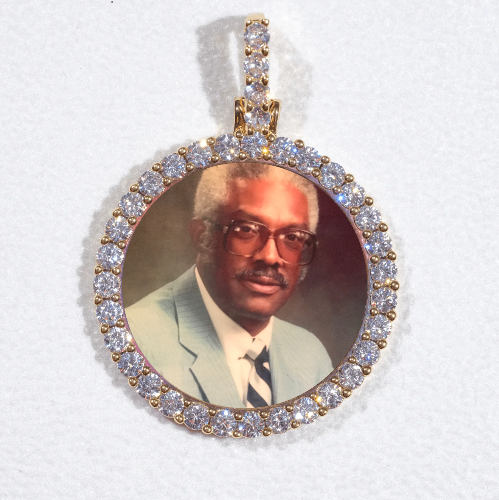 3D CIRCLE CUSTOM PICTURE PENDANT SMALL SIZE