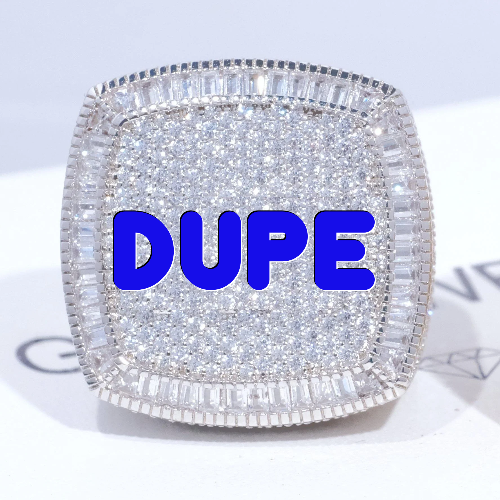 CUSTOM LETTER 3D ICED RING