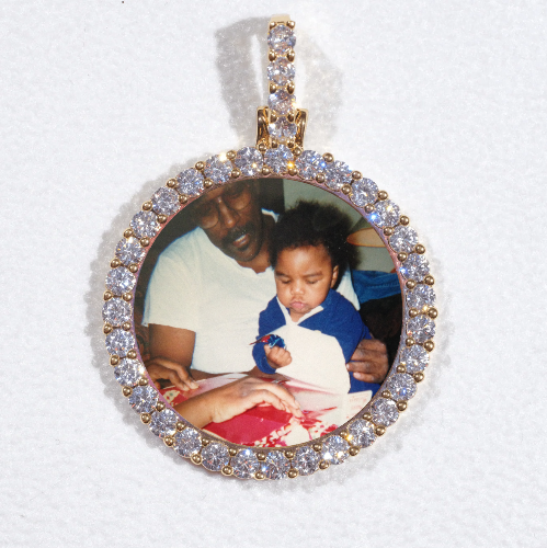 3D CIRCLE CUSTOM PICTURE PENDANT SMALL SIZE