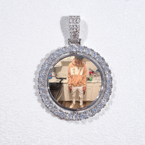 3D Spinning 2-Faced Custom Picture Pendant