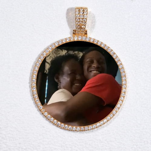 MEDIUM 3D CIRCLE CUSTOM PICTURE PENDANT