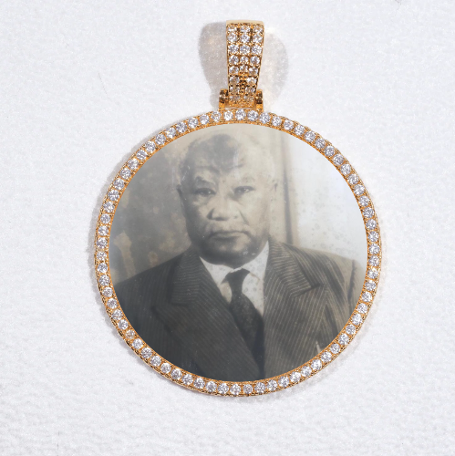 MEDIUM 3D CIRCLE CUSTOM PICTURE PENDANT