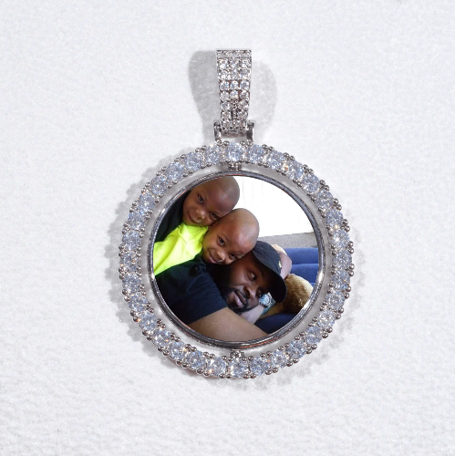 3D Spinning 2-Faced Custom Picture Pendant