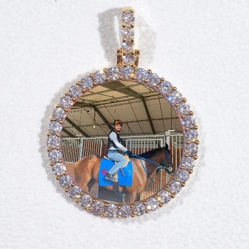 3D CIRCLE CUSTOM PICTURE PENDANT SMALL SIZE