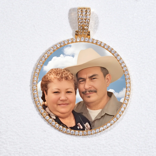MEDIUM 3D CIRCLE CUSTOM PICTURE PENDANT