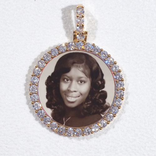 3D CIRCLE CUSTOM PICTURE PENDANT SMALL SIZE