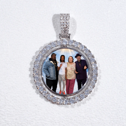 3D Spinning 2-Faced Custom Picture Pendant