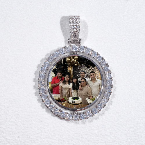 3D Spinning 2-Faced Custom Picture Pendant