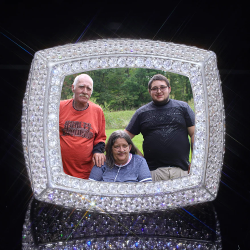 3D CUSTOM PICTURE ICED RING