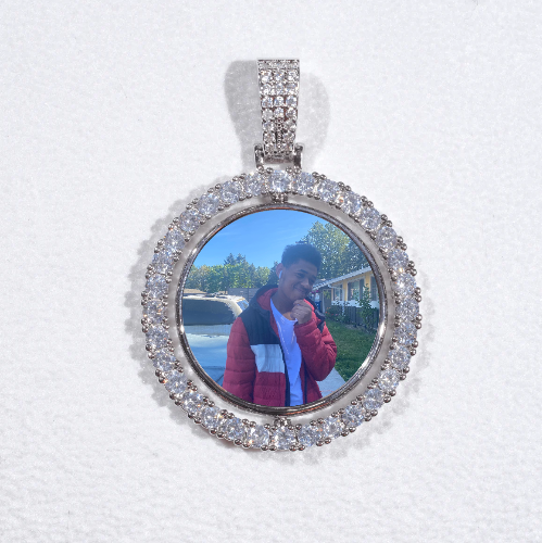 3D Spinning 2-Faced Custom Picture Pendant