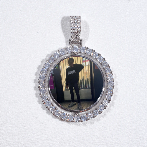 3D Spinning 2-Faced Custom Picture Pendant