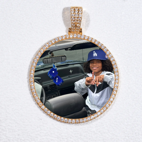 MEDIUM 3D CIRCLE CUSTOM PICTURE PENDANT
